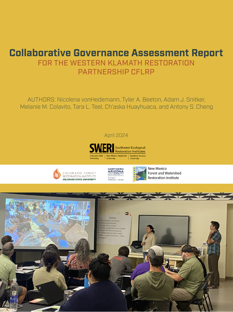Collaborative Governance Assessment Report for the Western Klamath Restoration Partnership CFLRP